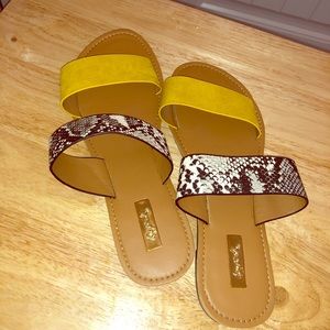 Snake Print sandals